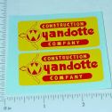 Pair Wyandotte Construction Company Stickers Main Image