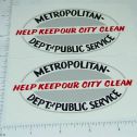 Pair Wyandotte Sanitation Truck Sticker Set Main Image