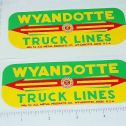 Pair Wyandotte Truck Lines Side Panel Stickers Main Image