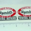 Pair Wyandotte Auto Society Towing Truck Stickers Main Image
