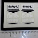 Pair Buddy L Wht/Black Cattle Transport Stickers Main Image