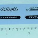 Pair Evinrude Al Craft Toy Boat Motor Sticker Set Main Image