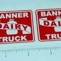 Pair Banner Dairy Truck Replacement Sticker Set Main Image