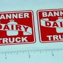 Pair Banner Dairy Truck Replacement Sticker Set Main Image