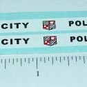 Pair Corgi City Police Van Sticker Set Main Image