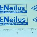 Pair Custom McNeilus Truck & Manufacturing Stickers Main Image