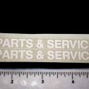 Pair Custom Parts & Service Truck Stickers Main Image