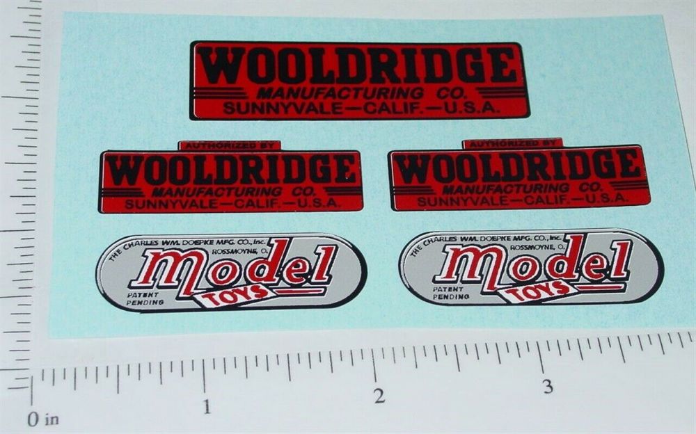 Doepke Model Toys Replacement Logo Sticker Set   DP-014 
