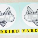 Pair Doepke Yardbird Ride On Train Car Sticker Set Main Image