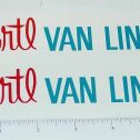Pair Ertl Van Lines Box Van Truck Sticker Set Main Image