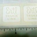 Pair Ertl Truck Lines White Replacement Stickers ET-022W Main Image