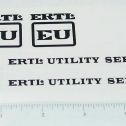 Ertl EU Utility Truck Black Sticker Set Main Image