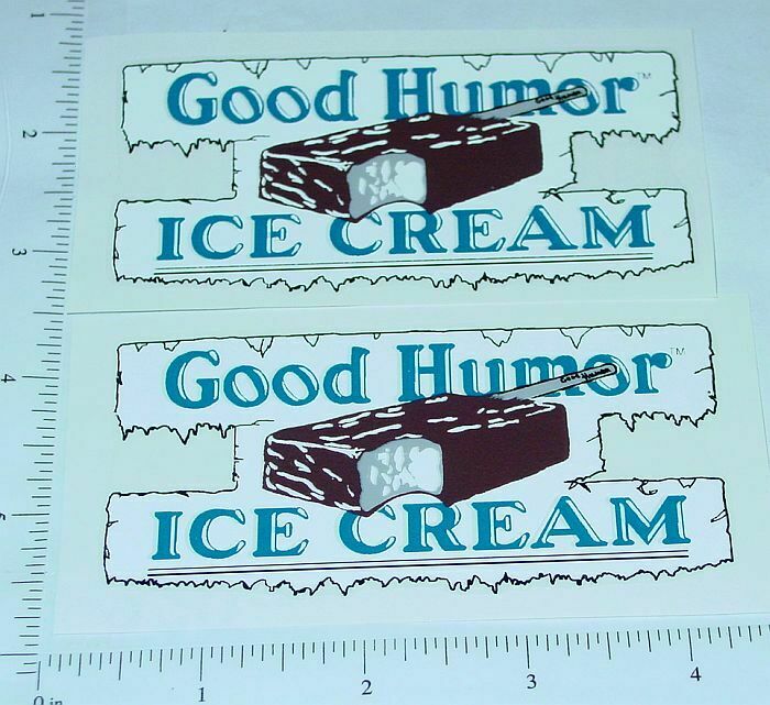Good Humor 7" x 4" Ice Cream Truck Vinyl Decal Stickers Lot of 2 FREE SHIPPING 