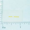 John Deere 5/8" x 1/16" Yellow Block Letter Sticker Main Image