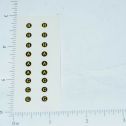 John Deere 1:16 Yellow Lettering w/Black Background Sticker Set Main Image