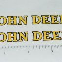 Pair John Deere Yellow/Black 4" Text Stickers Stickers Main Image