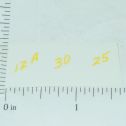 John Deere 12A 30 25 Combine Yellow Sticker Set Main Image