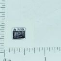 John Deere White/Black Caution Sticker Main Image