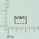 John Deere White & Black Be Careful Sticker Main Image