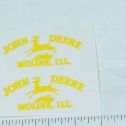 Pair John Deere Yellow Moline, Ill Four Legged Deer Logo Sticker Main Image