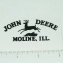 John Deere Black Four Legged Jumping Deere Logo Sticker Main Image