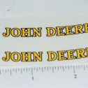 Pair John Deere Yellow/Black 2.25" Text Stickers Main Image