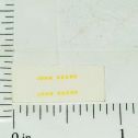 John Deere 3/8" Yellow Block Name Sticker Pair Main Image