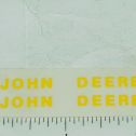 John Deere 2" x 1/4" Yellow Block Name Sticker Pair Main Image