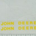 Pair John Deere 2" Yellow Block Name Stickers Main Image