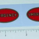 Pair Keystone Trucks Emergency Oval Stickers Main Image
