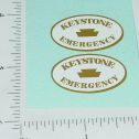Pair Keystone Emergency Wrecker Truck Sticker Set Main Image
