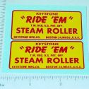 Pair Keystone Ride Em Steam Roller Stickers Main Image