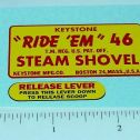 Keystone Ride Em Steam Shovel Stickers Main Image