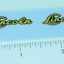 Pair Lincoln Toys Script Style Logo Sticker Set Main Image