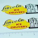 Pair Lincoln Toys Ice Delivery Truck Sticker Set Main Image