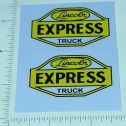 Pair Lincoln Toys Express Truck Replacement Stickers Main Image