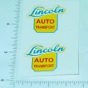 Pair Lincoln Auto Transport Semi Truck Stickers Main Image