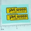 Pair Lincoln Phil Wood Dump Bodies Stickers Main Image