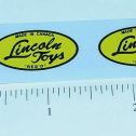 Lincoln Toys Oval Logo Sticker Pair Main Image