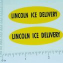 Pair Lincoln Toys Ice Delivery Truck Oval Stickers Main Image