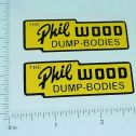 Pair Lincoln Toys Phil Wood Dump Boxes 2.5" Stickers Main Image