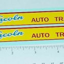 Pair Lincoln Auto Transport Trailer Sticker Set Main Image