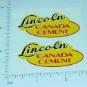 Pair Lincoln Canada Cement Truck Sticker Set Main Image