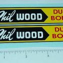 Pair Lincoln Phil Wood Dump Truck Stickers Main Image