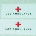 Pair Matchbox Bedford Ambulance Replacement Stickers Main Image