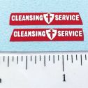 Pair Matchbox Dennis Refuse Truck Replacement Stickers Main Image