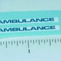 Pair Matchbox Mercedes Benz Ambulance Stickers Main Image