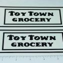 Pair Metalcraft Toytown Grocery Truck Sticker Set Main Image