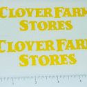 Pair Metalcraft Clover Farms Stores Truck Stickers Main Image