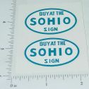 Pair Metalcraft SOHIO Stake Delivery Truck Stickers Main Image